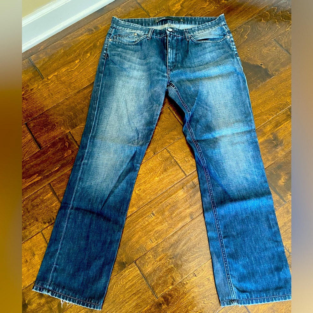 Joe’s Jeans Mens Brixton size 36W that have been professionally hemmed to 32”.